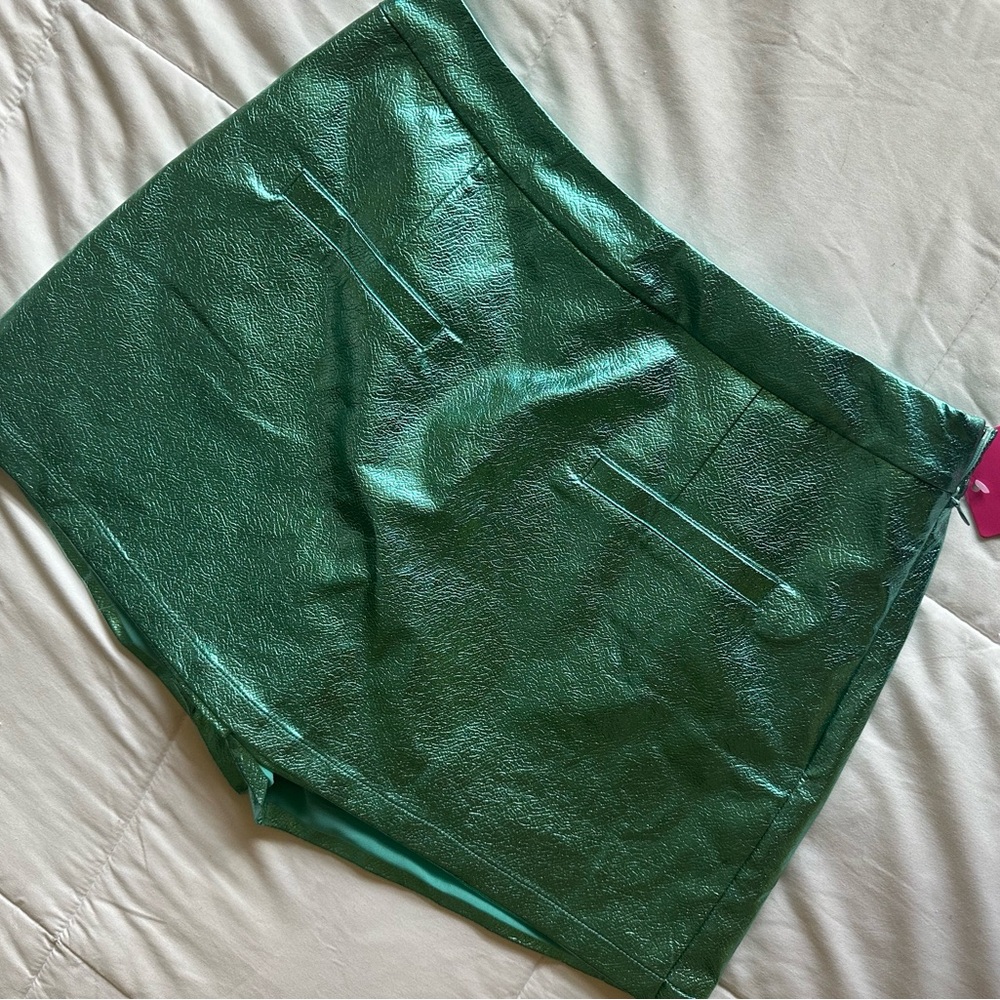 Buddy Love John Vegan Leather Envelope Skort new with tags